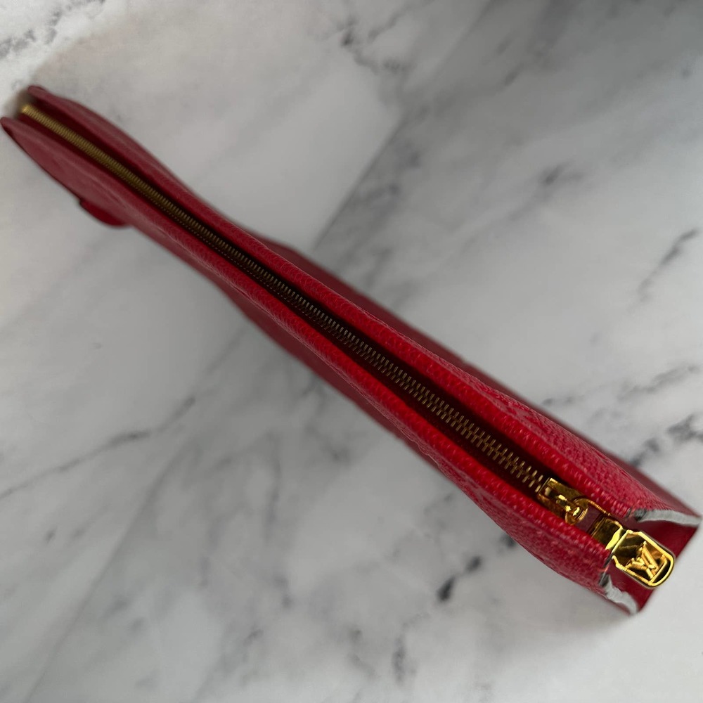 Louis Vuitton Scarlet Toiletry Pouch 26 Clutch bag Pochette Monogram Leather LV - Picture 5 of 13
